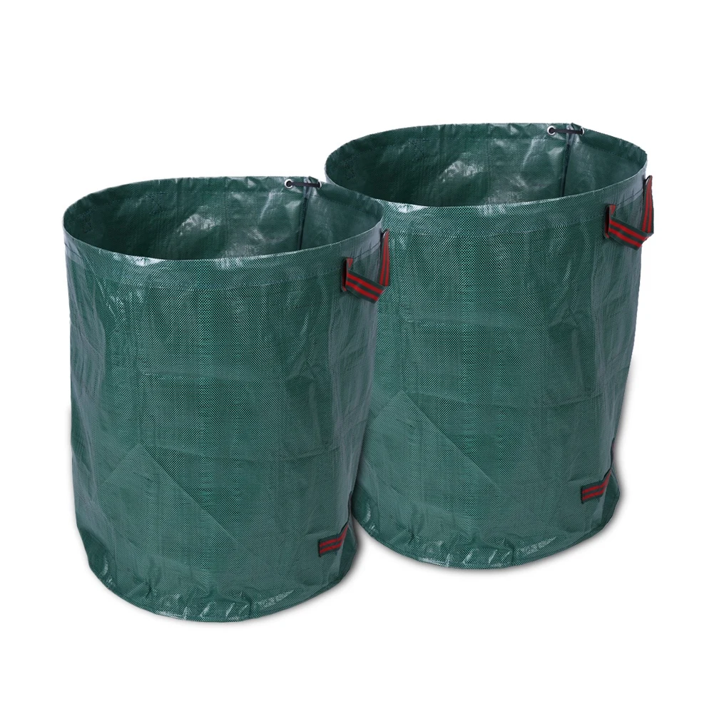 270L X 2 Portable Large Garden Woven Bag Waste Refuse Rubbish Grass
