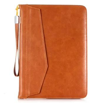 

Multi-functional Protective Case for iPad 9.7/10.5 inch Wrist Splint Card Instert Holder Leather Case for Tablet