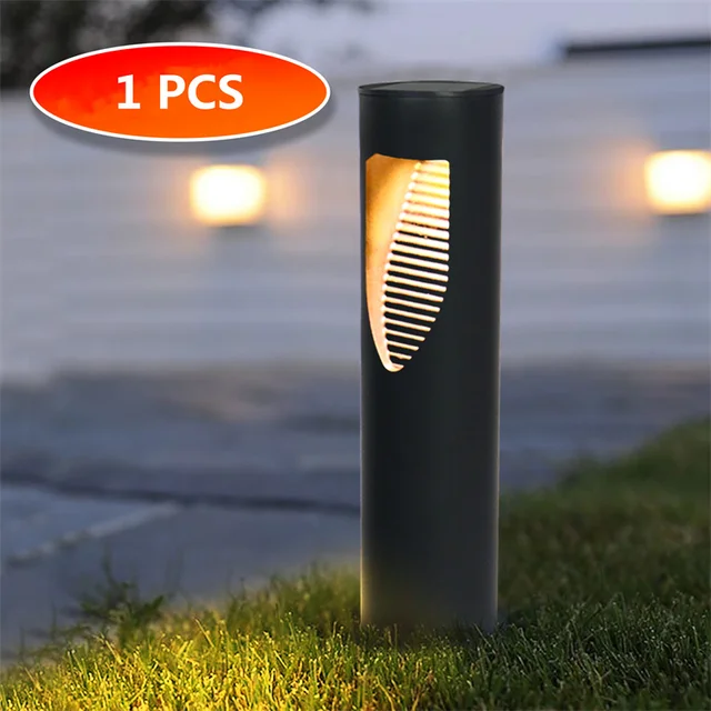 outdoor lighting Garden Light Solar LED Light IP65 Lawn Lamp Modern Simplicity Solar Outdoor Lights Landscape Lawn Bollard Light 581-1