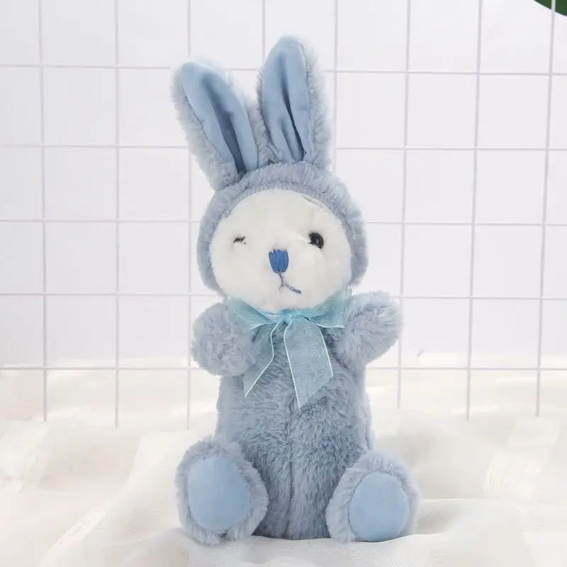 Gray-blue rose Kawaii креативные милые животные версии Q плюшевая ручка в виде куклы сумка простая девочка маленькая сохранение свежести устойчивый пенал сумка - Цвет: Gray-blue rose