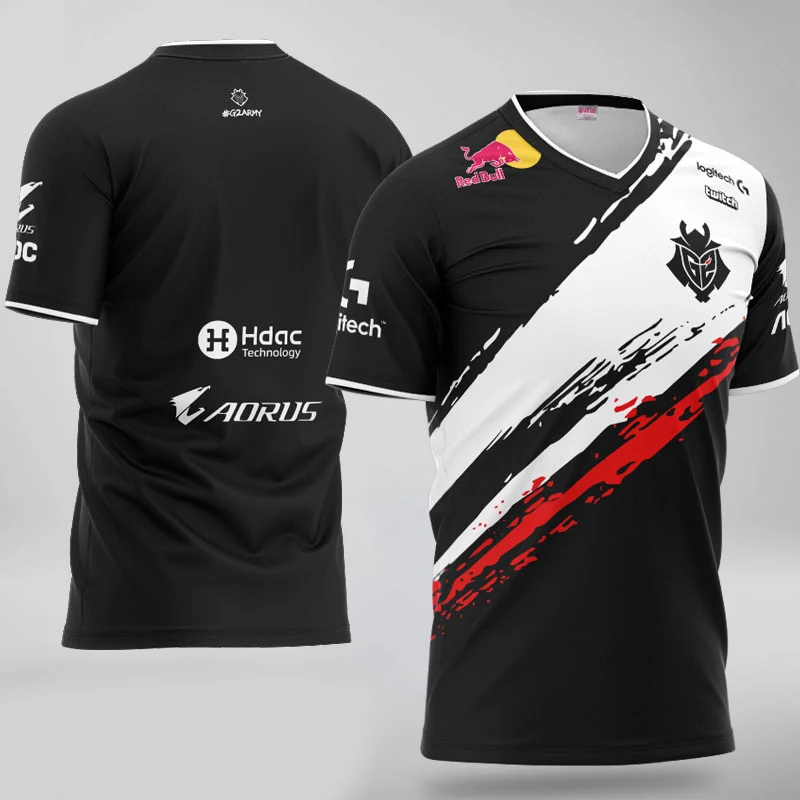 

G2 Esports Worlds Jersey Customized name Fans Tshirt Men Women Custom ID Tee Shirt