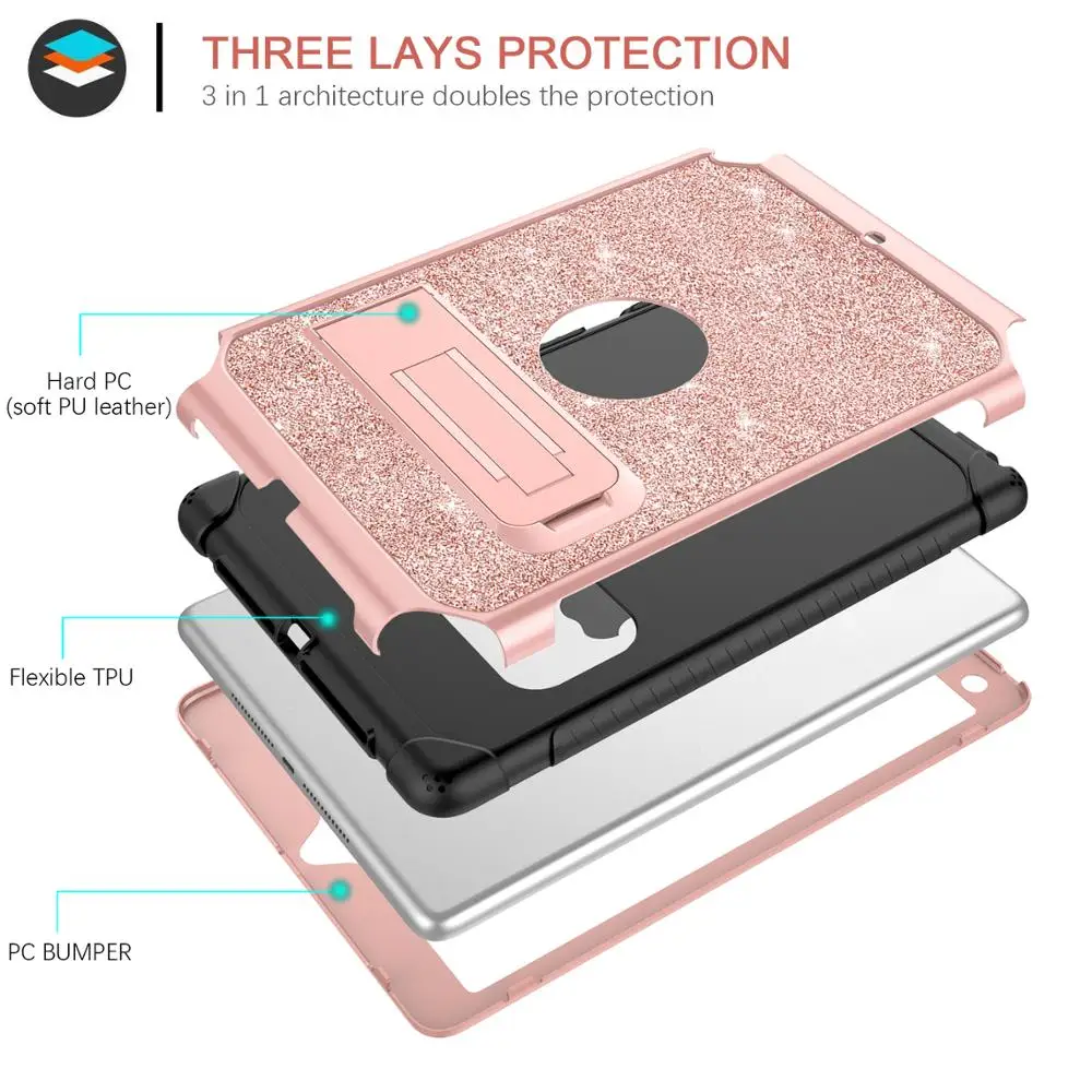 Чехол BENTOBEN для iPad Air 2/iPad 9 7 2017/2018/Pro 5 го/6 го/7 го поколения 3 слойный полноразмерный
