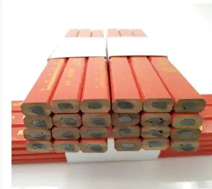 

12pcs woodworking pencils Flat core line Large core have calibration send art knife free shipping