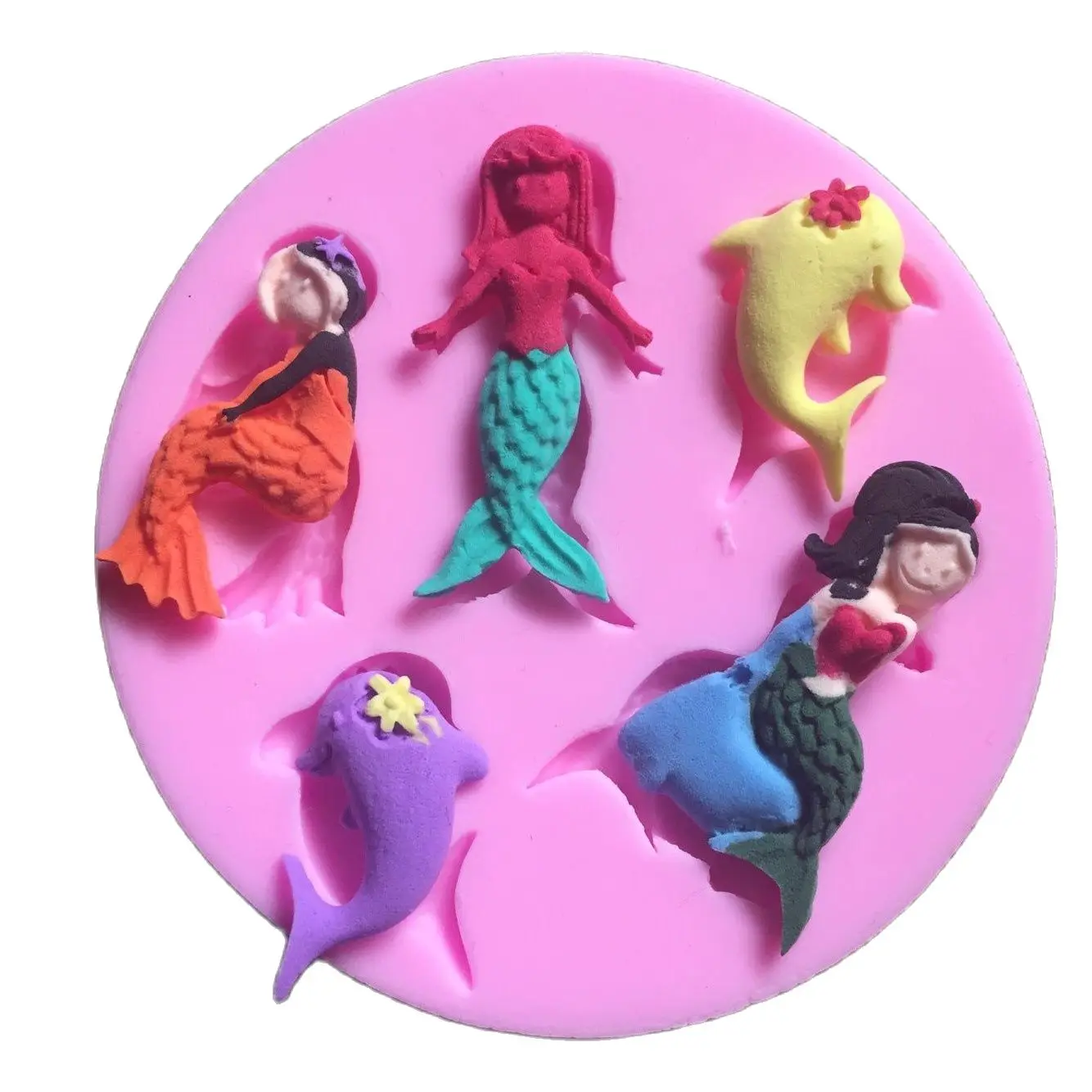 Форма русалки шоколадная конфета Jello 3D форма мультфильм фигри/Инструменты для