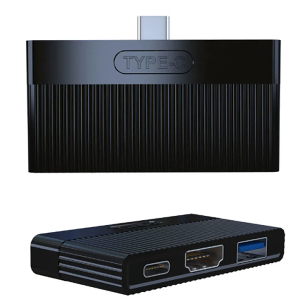 ABS Портативный 3 в 1 тип-c к USB 3,0 4 K/2 K HDMI PD переходник адаптер Plug and Play для портативных ПК