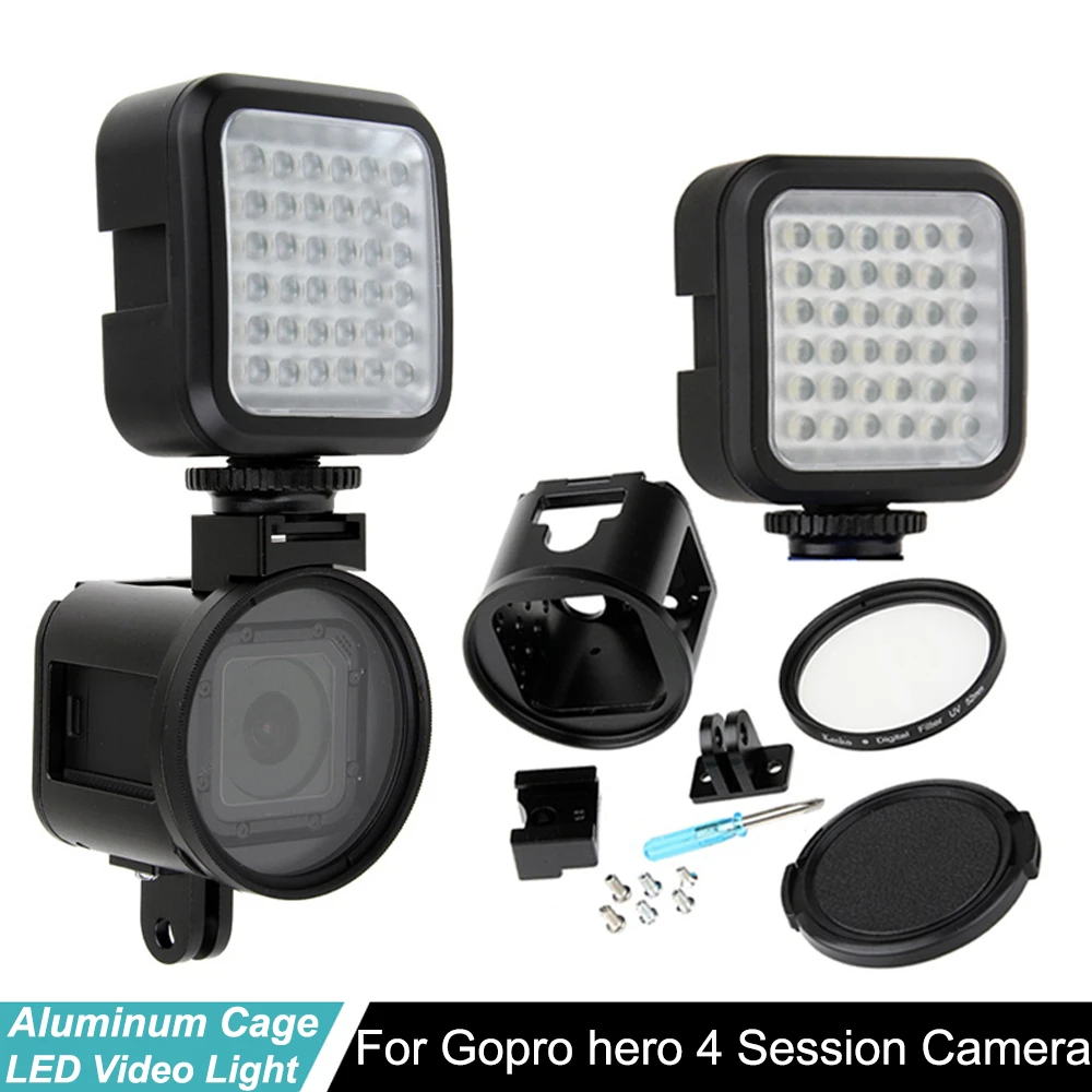 Go Pro Hero4 Session Cnc Alloy Housing Case Frame Shell Uv Lens Cover Metal Cage Led Light For Gopro Hero 4s Camera Accessory Camera Strap Aliexpress Go Pro Hero4 Session Cnc Alloy Housing Case Frame Shell Uv Lens Cover Metal Cage Led Light For Gopro Hero 4s Camera Accessory Camera Strap Aliexpress