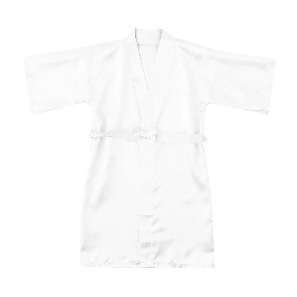 Satin Clothes Toddler Solid Kimono Baby Bathrobe Kids Sleepwear Girls Robes Silk Girls Coat&jacket