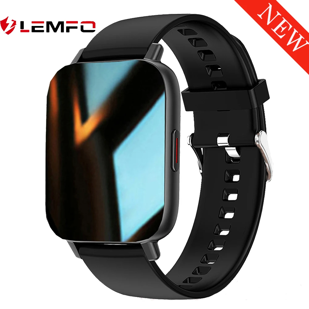 LEMFO I20M смарт часы мужские Полный сенсорный экран Android 2021 Bluetooth Call Custom Dials Heart Rate Blood
