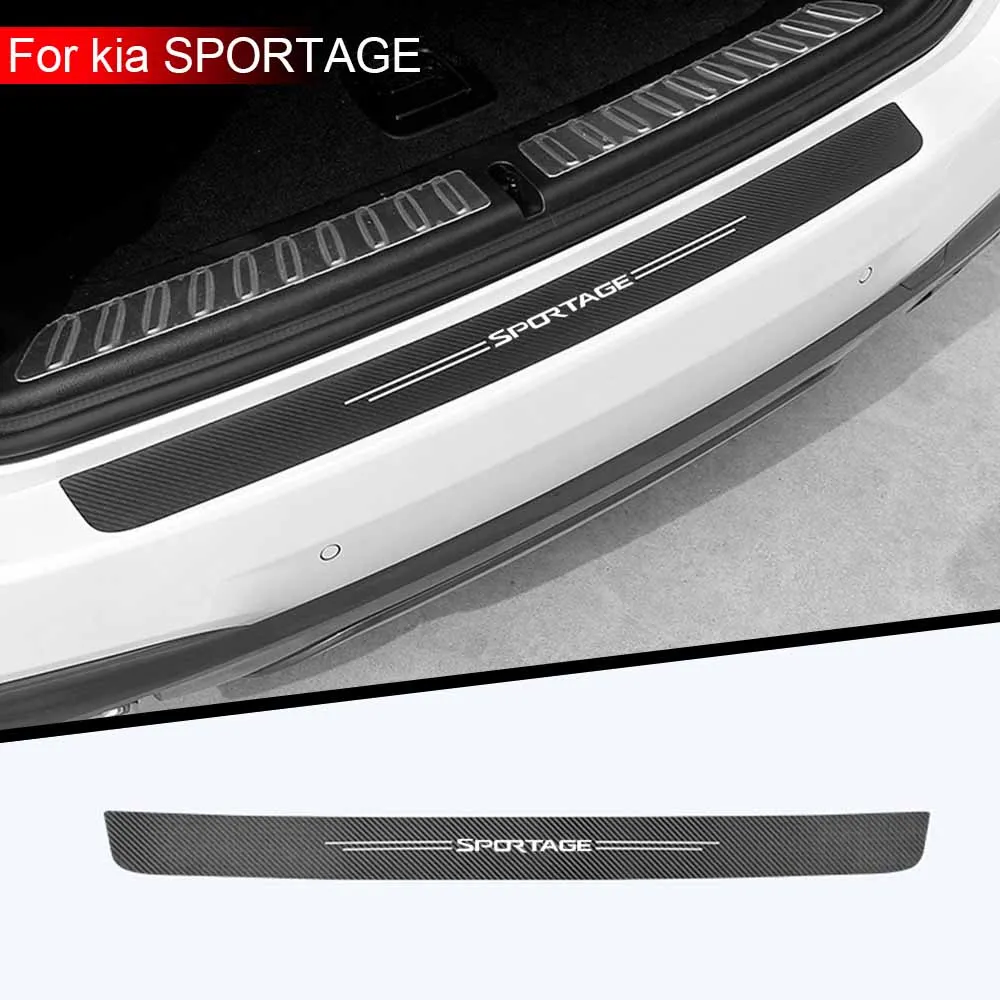 Pegatinas protectoras decorativas para maletero de coche, decoración de parachoques, modificación para sportage 3, 4, 2016- 2020, accesorios, 1 ud.