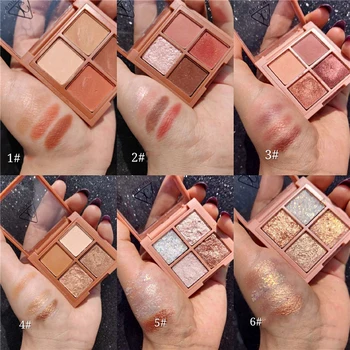

Eye Shadow Palette 4 Color Matte Onion Pearlescent Fine Glitter Eye Shadow Makeup Comestics Tools Easy To Wear EyeShadow TSLM2