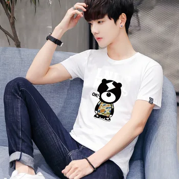 

Summer new women's street letter characters print loose short-s 9166