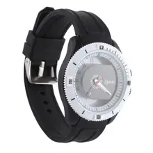 Повседневные часы, кварцевые часы с модным ремешком, военный календарь, спортивные часы с кожаным силиконовым ремешком