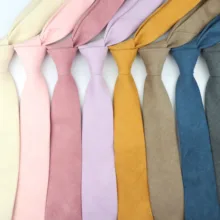 Стиль, мужской галстук, Супер Мягкий Пуховый замшевый цветной однотонный винтажный британский Повседневный узкий галстук 7 см, вечерние галстуки на каждый день, хороший подарок