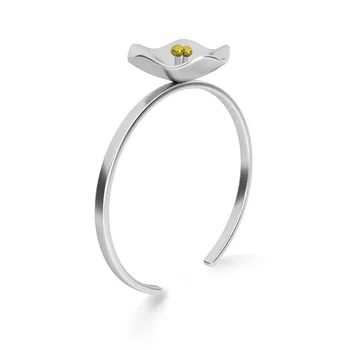 

2019 NEW 100% 925 Sterling Silver 2019 New High Quality Simple Elegant Flower Opening Adjustable Ring Original Women's Jewelry