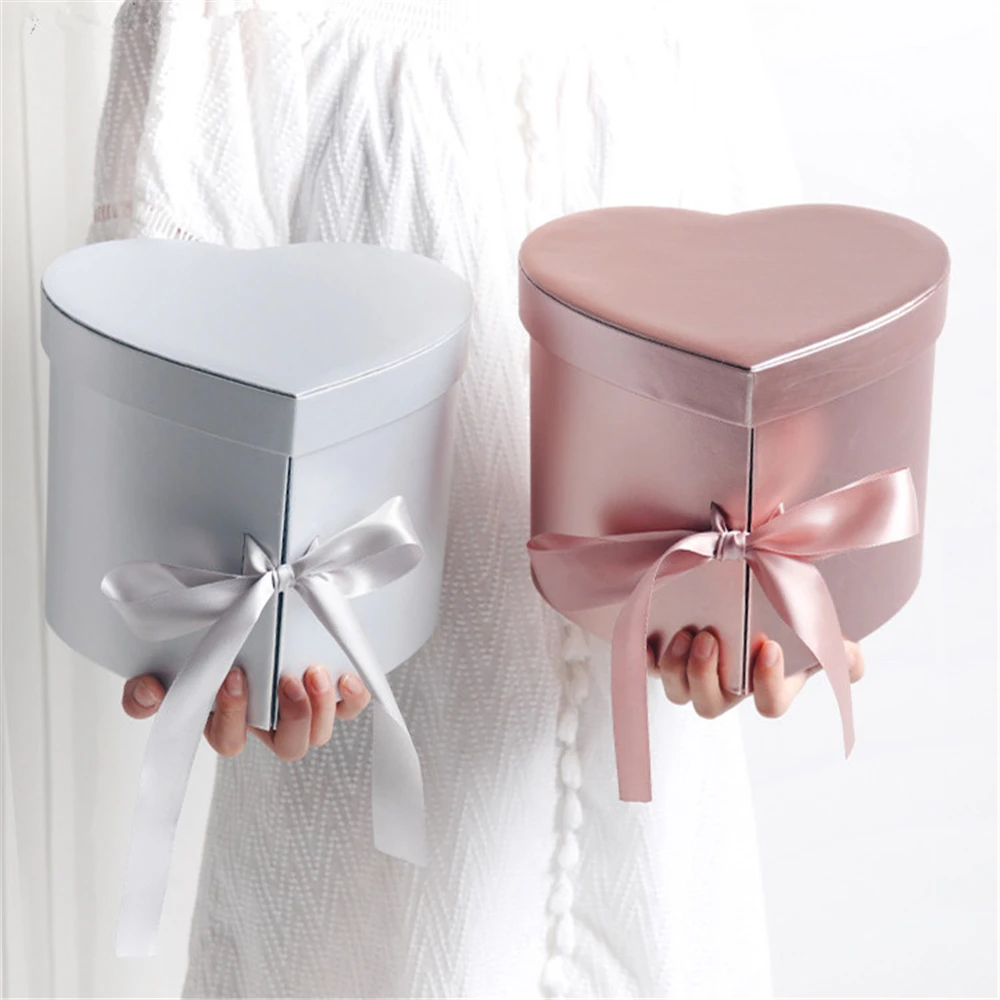 High-end Colorful Double Layer Flower Gift Boxes Wedding Party Packaging Florist Supplies | Дом и сад
