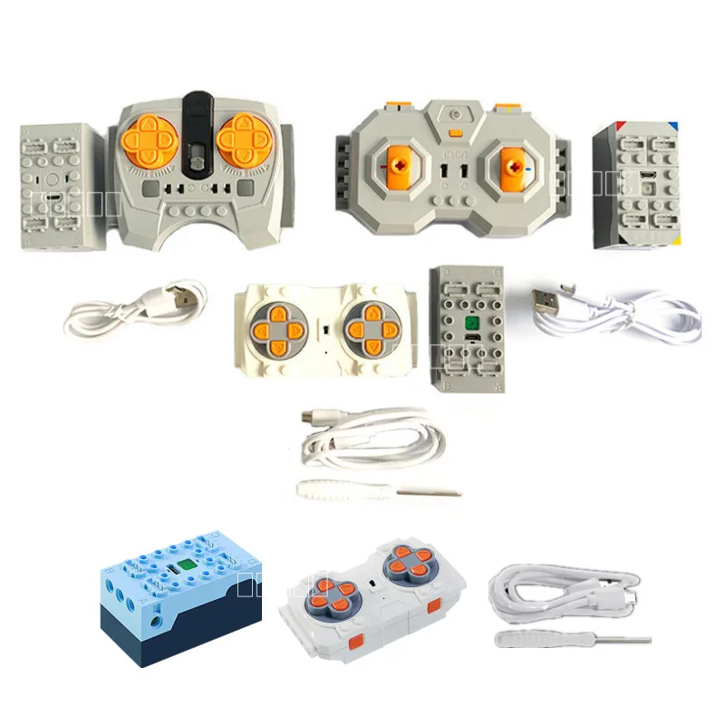 

APP Programming Remote and Controller Control Battery Box Car Parts Building Blocks RC Rechargeable Accessories Bricks Toys Gift