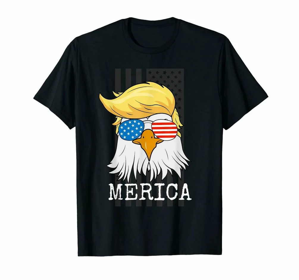 Черная Мерика лысый орел 4 июля Трамп американский флаг забавная Подарочная