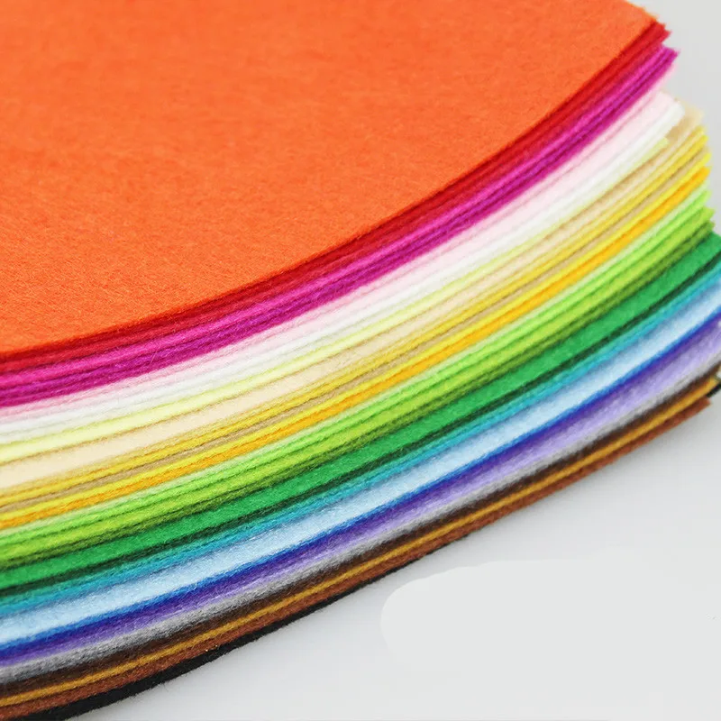 10pc 30*30cm DIY Handmade Nonwoven Felt Fabric Polyester Flowers Cloth Needlework Needle Sewing Craft Toy Dolls Felts Decor Home