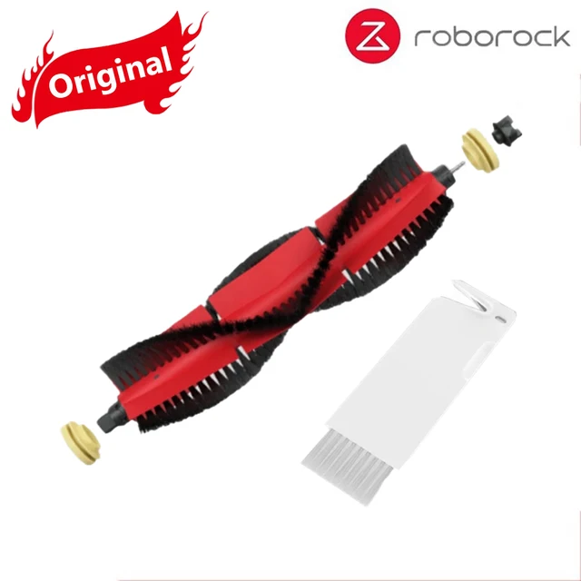 Original Roborock S5 Max / E4 / E5 / S45 Max / S6 MaxV Detachable Main Brush Silicon Side Brush Washable Filter Accessories white Main brush 1