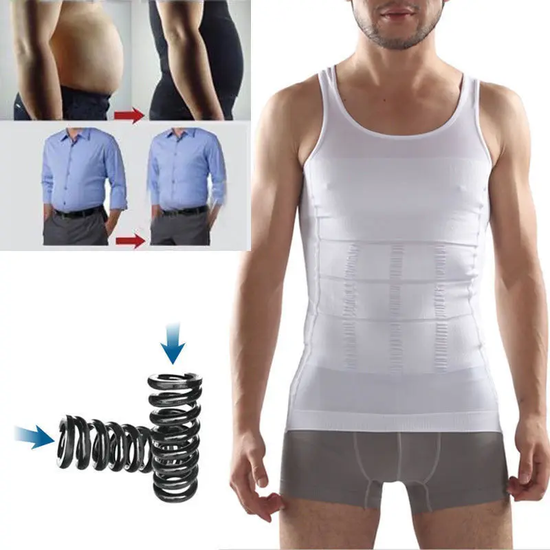 2 Цвет размера плюс Для мужчин на бретелях однотонные для похудения Body Shaper жилет