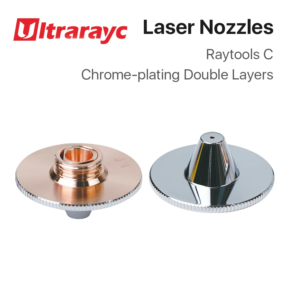 Ultrarayc Raytools Fiber Laser Nozzles Bulge Single Double Chrome Plated Layers D32 Caliber 0.8mm-5mm