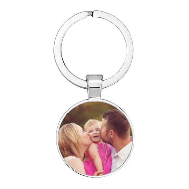 DIY Personalized Pendant Baby Custom Keychain Photo Mom, Dad, Grandpa, Grandma, Parents Love Gifts for Family