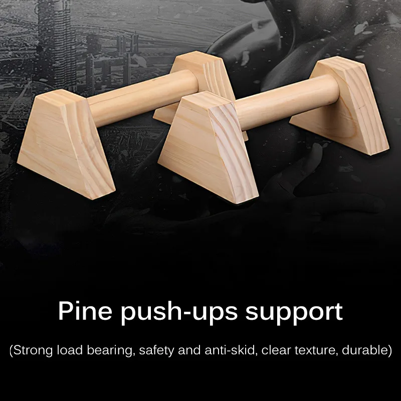 

Wooden Push Up Board Stand Fitness Gym Exercise Tools H Shaped Handstand Parallel Rod Non Slip Home Bracket Fitness Equipment