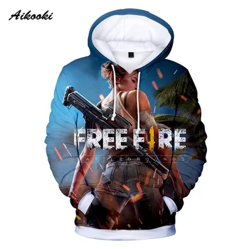 

Men's Pop Game Free Fire 3D Hoodies Autumn/winter Trendy Long Sleeve 3D Hoodie Sweatshirts Free Fire Popular Girls Casual Coat