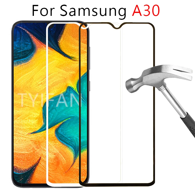 

protective glass for samsung a30 tempered glass screen protector on galaxy a 30 30a safety tremp full cover glas film 6.4 A305F