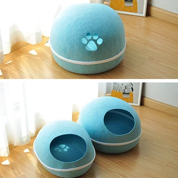 

Hot sell Pet Egg Cat Bed Indoor Kitten House Warm Small for cats Dogs Nest Collapsible Cat Cave Cute Sleeping