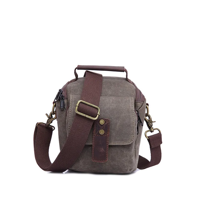 vintage style canvas camera sling bag waterproof crossbody camera bag