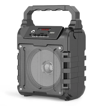 

speaker Portable Wireless Handsfree Karaoke Speaker with Microphone Support TF Card/U Disk/AUX-in for Smartphones Computers