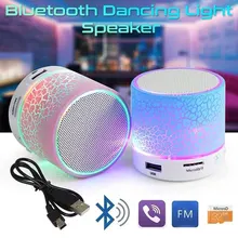 Bluetooth динамик мини беспроводной громкий динамик трещины светодиодный TF USB Сабвуфер bluetooth динамик s mp3 стерео аудио музыкальный плеер