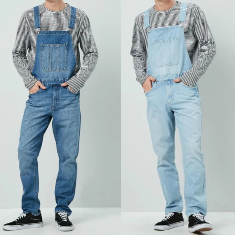 mens denim one piece jumpsuit