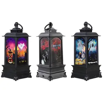 

3pcs Night Light Pumpkin Witch Skull Handheld Decorative Props LED Light Halloween Supplies LED Lamp for House Home Party