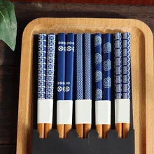 Японские корейские многоразовые палочки для еды из натурального бука китайские палочки ручной работы подарочная упаковка