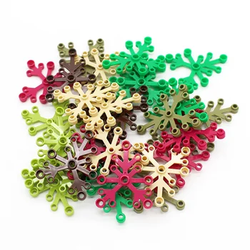 

100pcs Tree Leaf Enlighten Building Blocks Moc Toys Tree Leaves Bricks Assembles Particles for Children Kids Gift