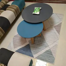 Ностальгические стильные дизайнерские большие ковры для гостиной, спальни, пасторального стиля, мягкие простые ковры, нежные домашние коврики