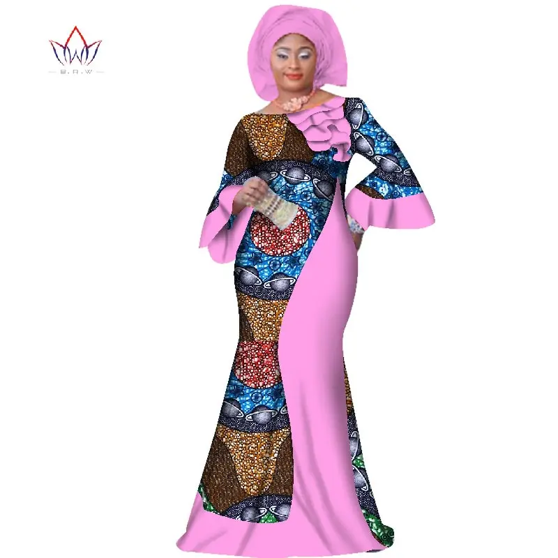 

plus size women clothing Maxi natural Dress Dashiki african dress for women in african clothing party long dress 4xl WY2709