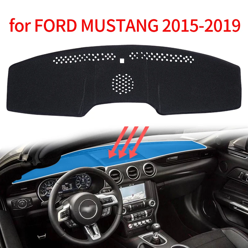 Автомобильный коврик Smabee для приборной панели Ford Mustang 2015 2016 2017 2018 2019 нескользящий