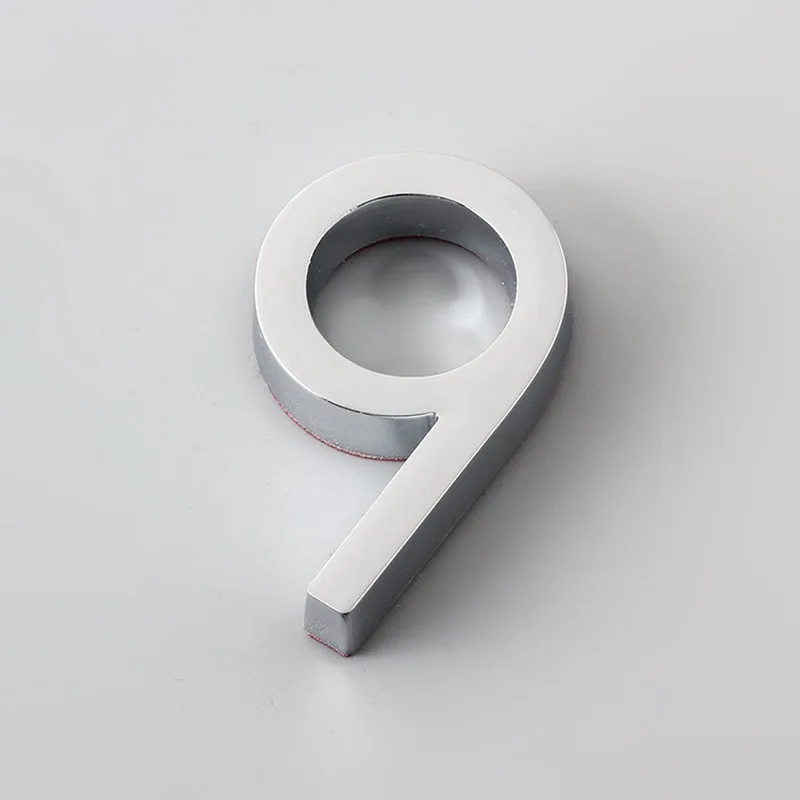 House number signs 1pc 3D numeral door plaque house drawer sign plating gate digits 0 to 9 plastic tag hotel home sticker address