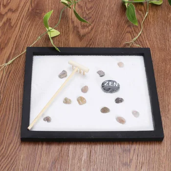 

New Elaborately Statue Buddha Zen Garden Sand Meditation Peaceful Relax Decor Set Spiritual Zen Garden Kit Decoration Set