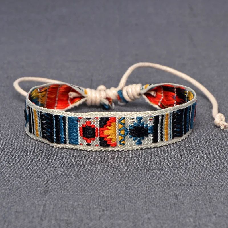 

Bohemia Style Weave Rope Friendship Bracelets For Woman Men Cotton Handmade Charm Bracelet & Bangles Ethnic Jewelry Gifts