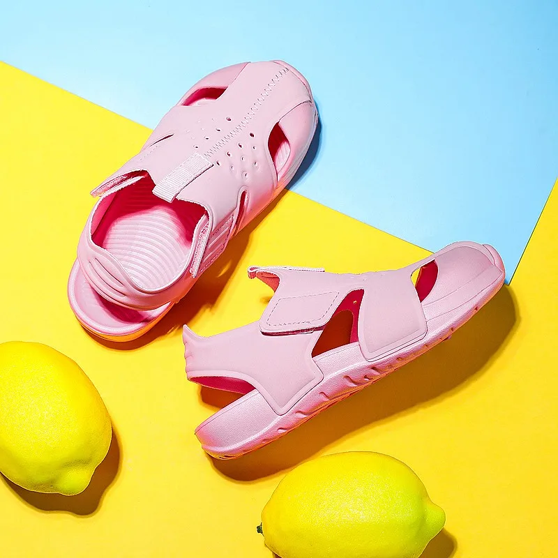 Children Summer Beach Sandals Boys Breathable Sports Sandals Girls Fashion Candy Color Cool Baby Soft Light Summer Shoes