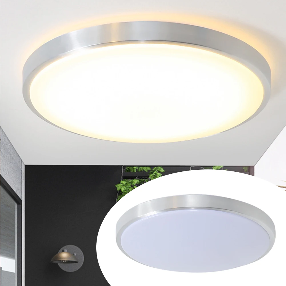 Ceiling Light Round Bedroom Bathroom Hallway Surface Mounted Stepless Dimmable LED Panel Living Room Kitchen Outdoor Indoor