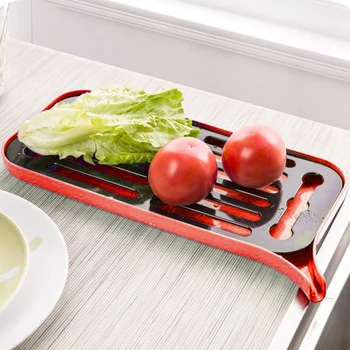 

Fruit Plate Shelving Filter Double Layer Drain Tray Sink Tool Dish Rack Vegetable Kitchen Multi Function Storage Plastic