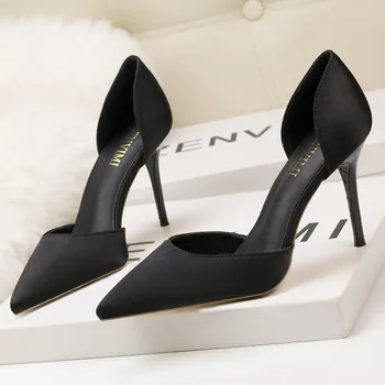 

2020 New Women Pumps Heeled Shoes Pointed Toe Sexy High Heel Shoes Stiletto High Heels Ladies Big Size X6X00220