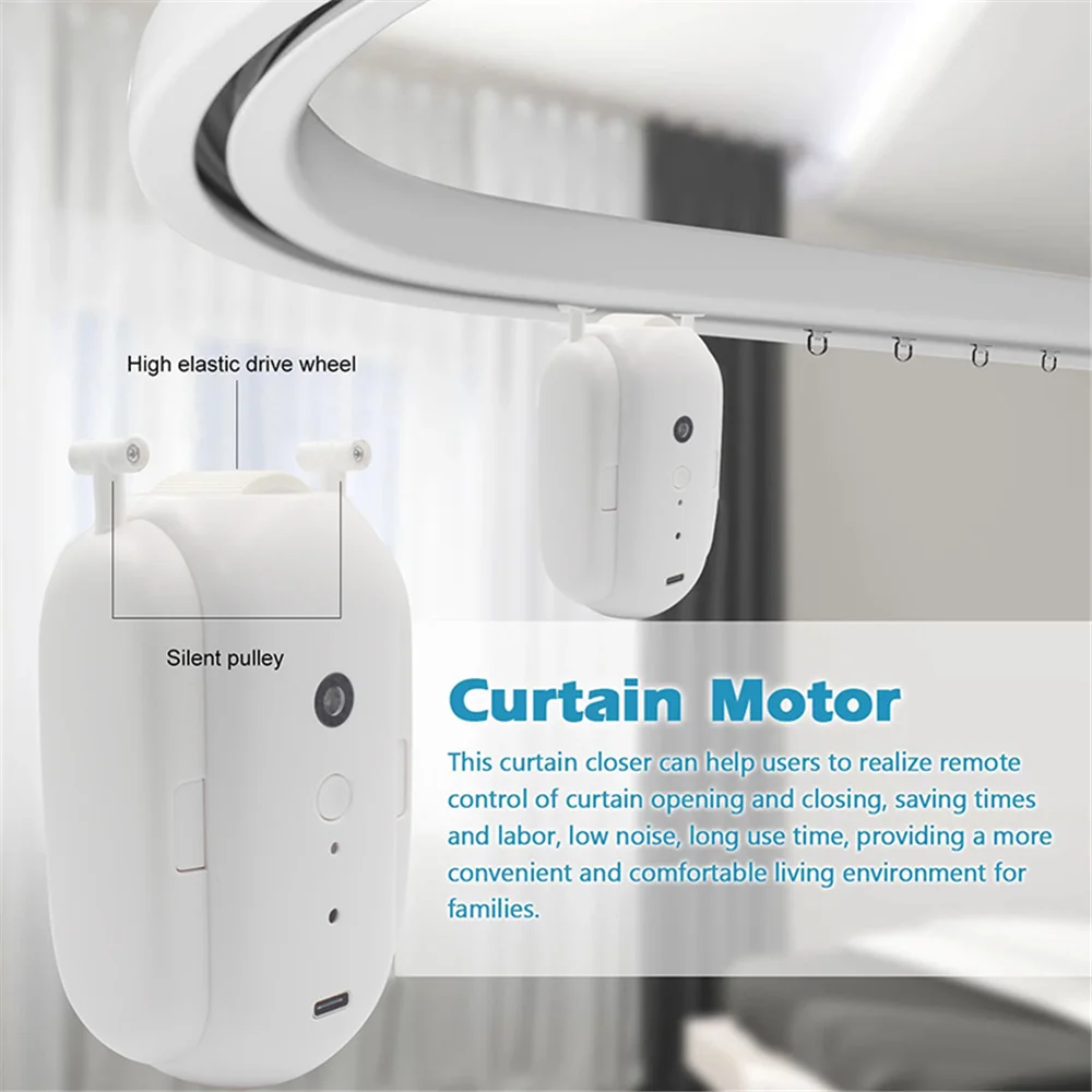 SwitchBot Automatic Curtain Opener, Electric Motorized Curtain