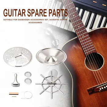 

8pcs/set Dobro Guitar Parts with Tailpiece Resonator Cone Spider Bridge Saddle Lightweight Portable Music Elements