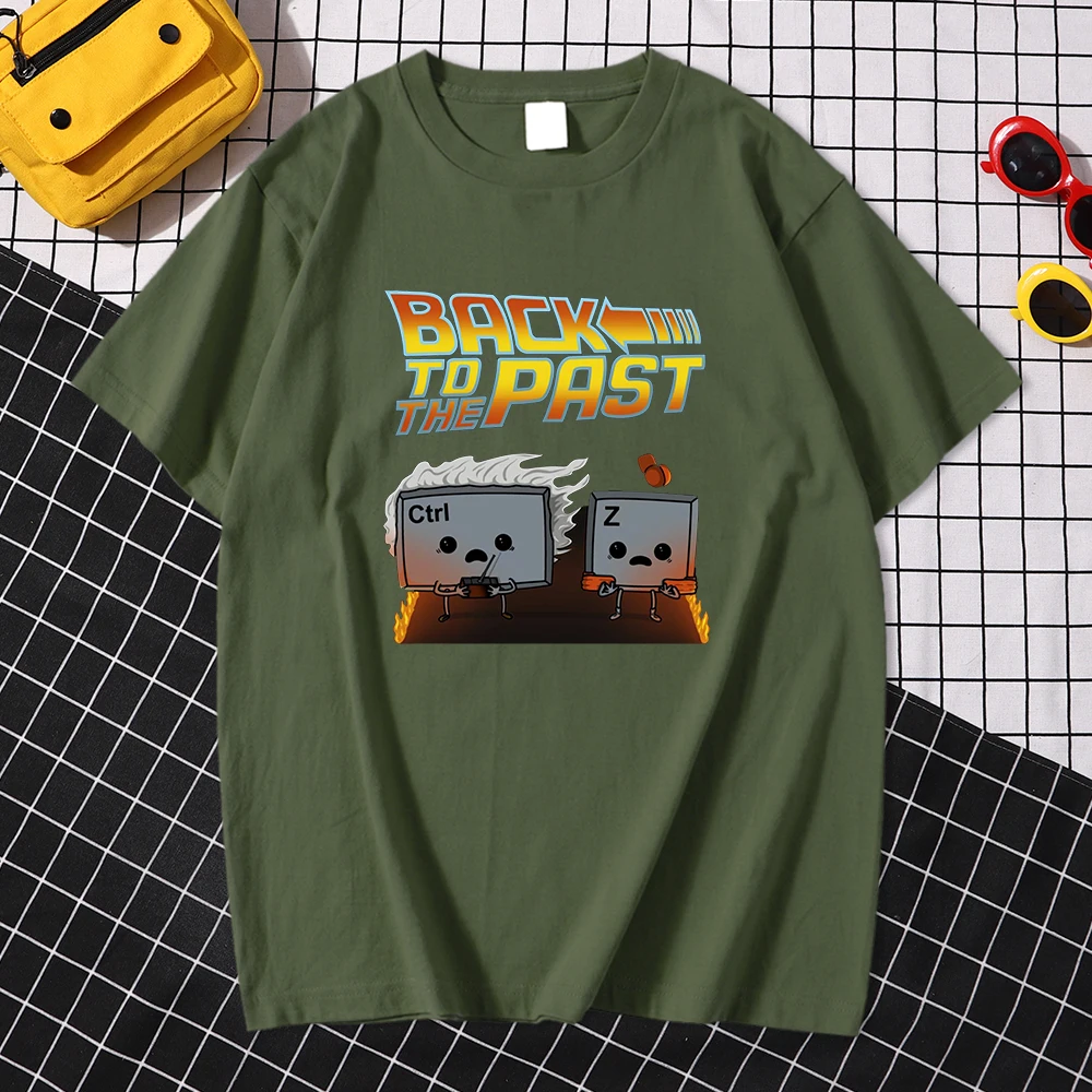 Футболка мужская оверсайз с принтом назад в прошлое брендовая крутая тенниска